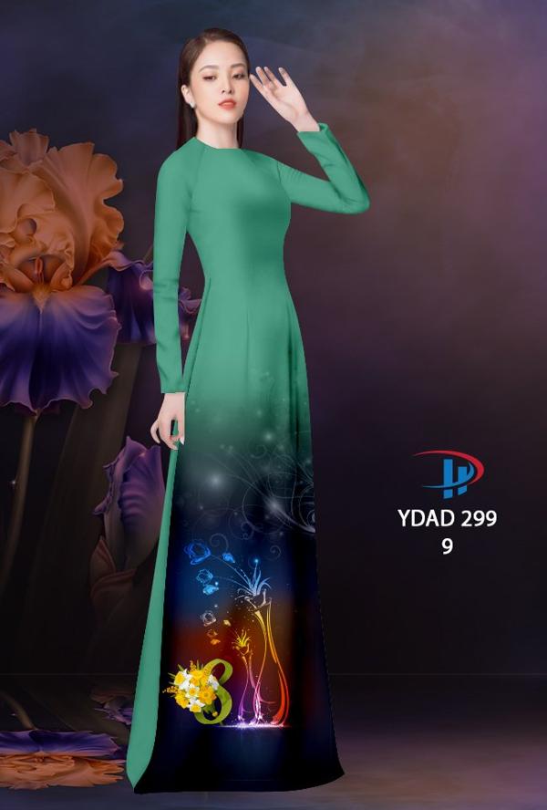 Vải Áo Dài Hoa In 3D AD YDAD299 10
